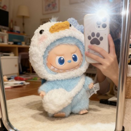 10cm四代娃衣适用拉布布mini衣服着替套装labubu心底密码娃衣4.0