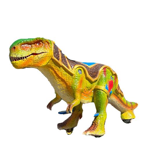 新款游乐车广场摆摊儿童恐龙骑行电瓶车公园商场亲子双人电动车