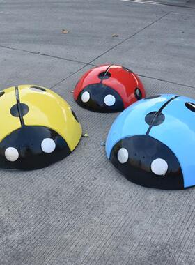 彷真昆虫七星瓢虫玻璃纤维雕塑甲虫大摆件户外园林景观庭院草坪装