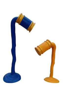 玻璃钢油漆桶美陈雕塑户外公园小区庭院花园景区草坪装饰摆件造景