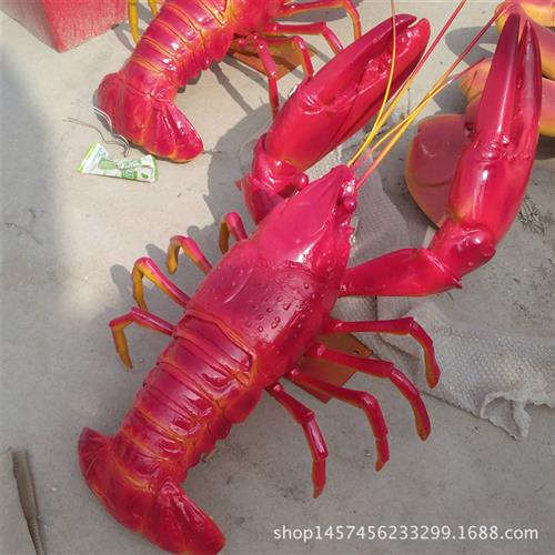 螃蟹雕塑玻璃钢雕塑室内水景装饰摆件大闸蟹主题餐厅门口迎宾摆件