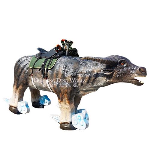 机械电动模型坐骑仿真水牛机械控制行走大型仿真动物制作工厂