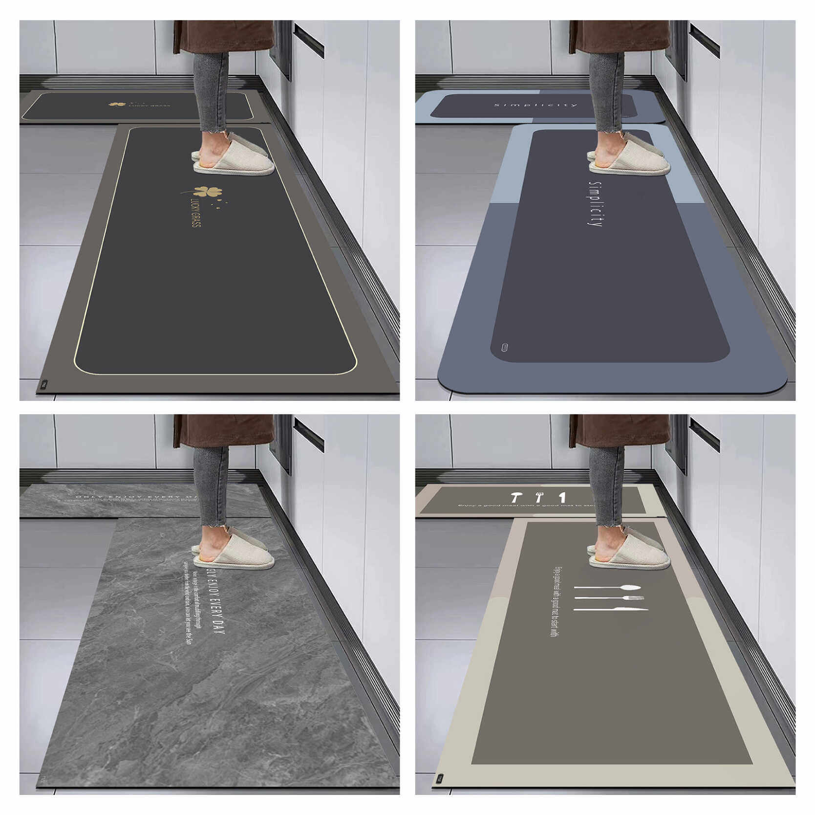 硅藻泥厨房专用地垫可擦免洗脚垫耐脏防滑防油吸水垫家用脚垫,居家布艺,厨房地垫,淘宝优惠券,粉丝福利购,淘宝优惠卷