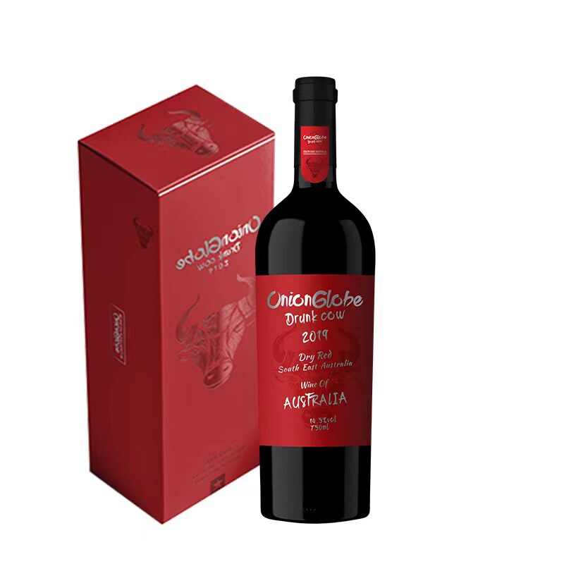 洋葱环球醉牛干红葡萄酒750ML*6