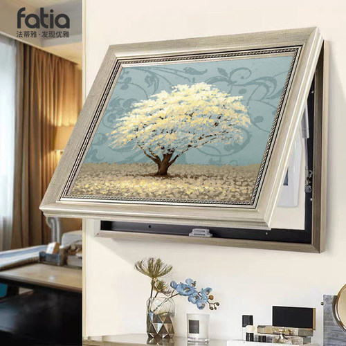 发财树电表箱装饰画免打孔