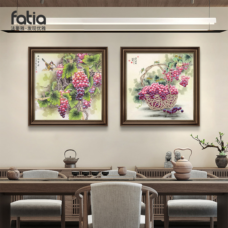 餐厅装饰画紫气东来挂画