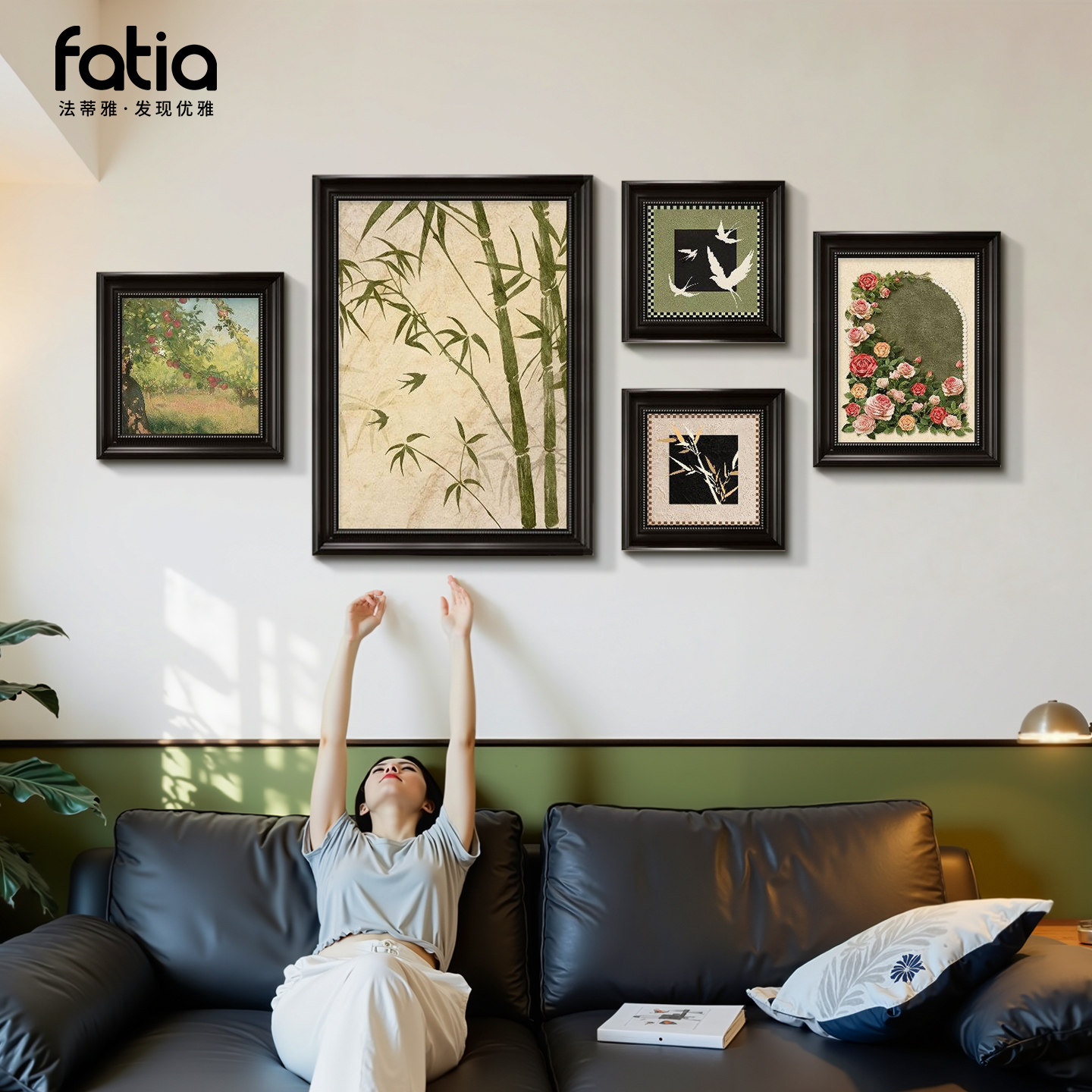 中古风客厅装饰画2026新款沙发背景墙挂画复古油画法式壁画高级感,家居饰品,现代装饰画,淘宝优惠券,粉丝福利购,淘宝优惠卷