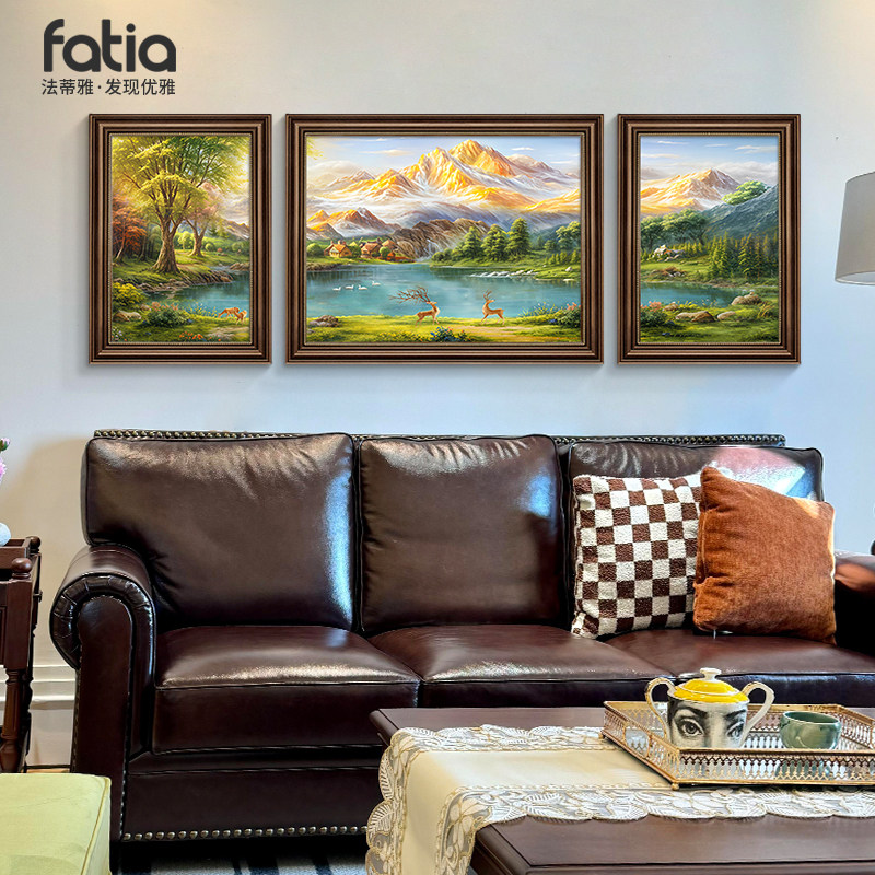山水画客厅挂画2025新款