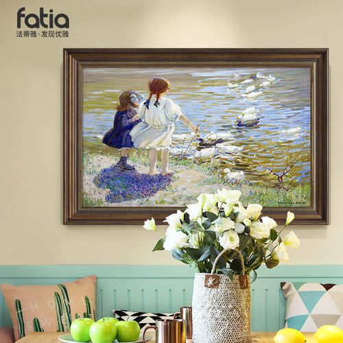 装饰画夏普数鸭子世界饭厅风景