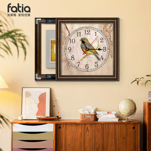 美式免打孔客厅电表箱装饰画