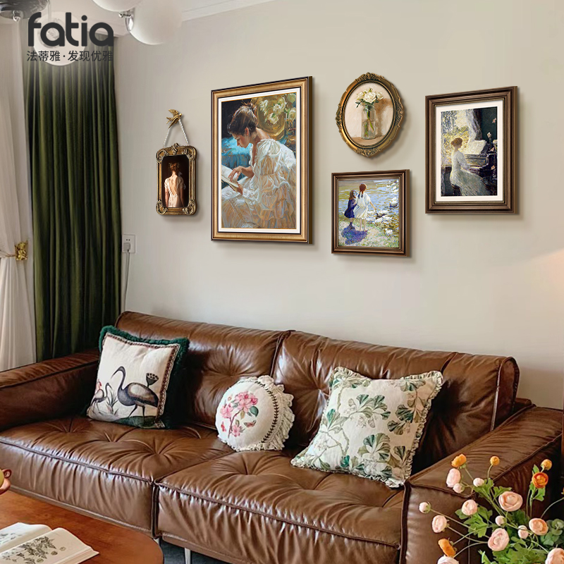 法式客厅装饰画壁画2024新款