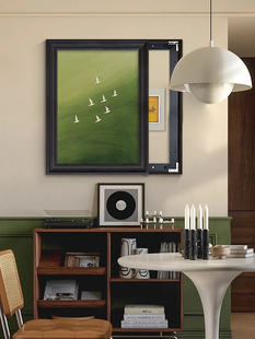 法式中古风电表箱装饰画竖款配电箱遮挡挂画电源总开关壁画免打孔