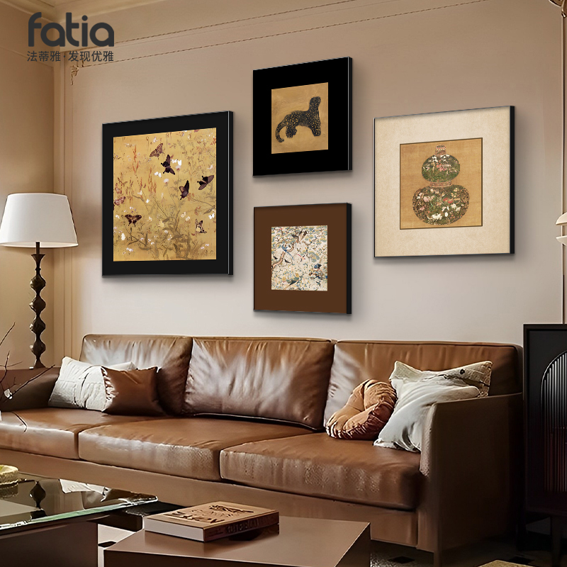 中古风客厅装饰画宋代美学挂画