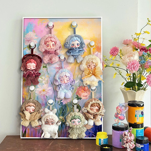 泡泡玛特skullpanda光织园系列适用展示盒sp毛绒公仔挂件盲盒收纳