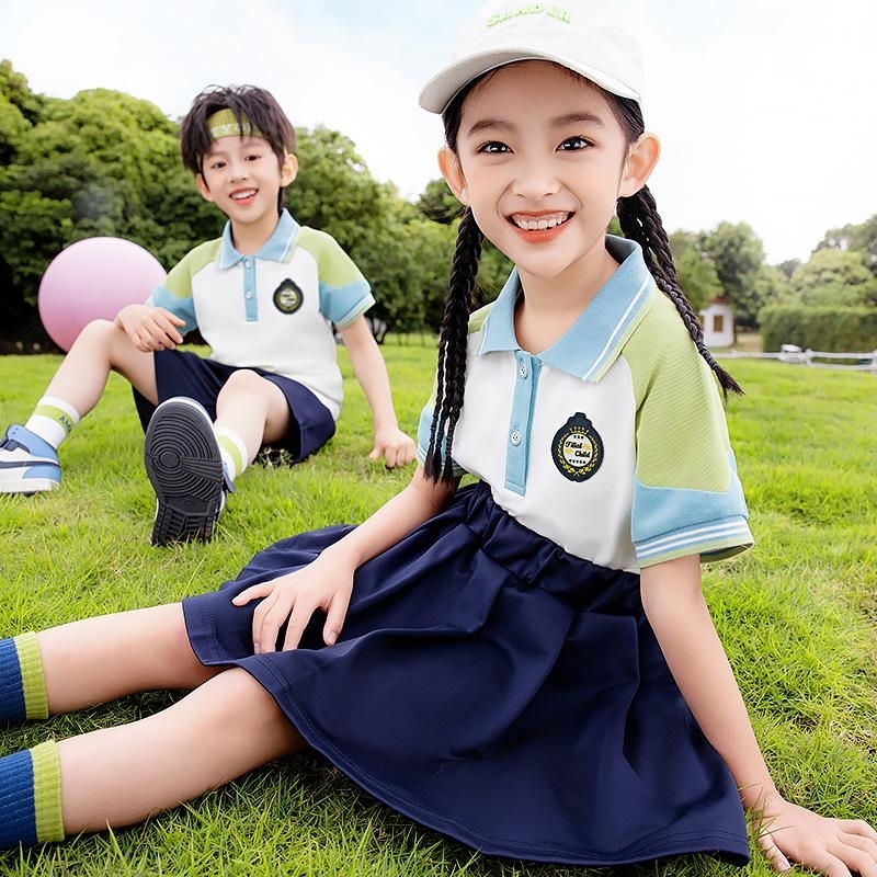 学院风班服彩虹色入园照棒球运动糖果穿搭老师小学生校服典礼长袖