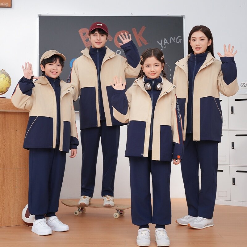 江西省上饶市广丰区校服套装初中生运动会秋冬装高中学生班服潮