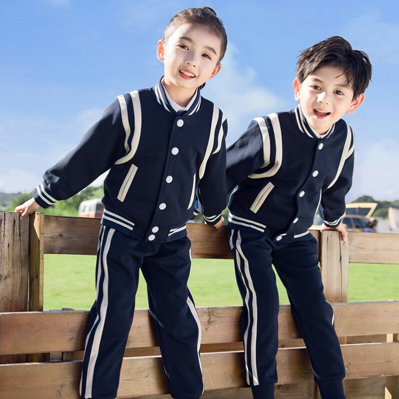 小学生校服春秋装幼儿园园服儿童班服套装秋冬冲锋衣三件套运动服