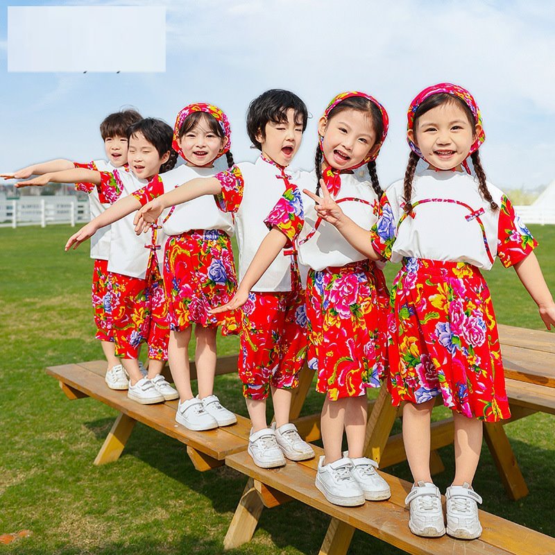 运动风校服长袖宝宝儿童表演服海军风春夏季学院风大合唱裙子班服