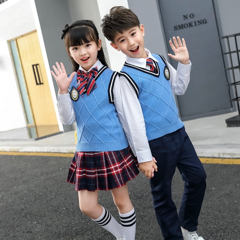 小学生校服冬马甲春秋运动会套装班服儿童棒球服幼儿园园服三件套