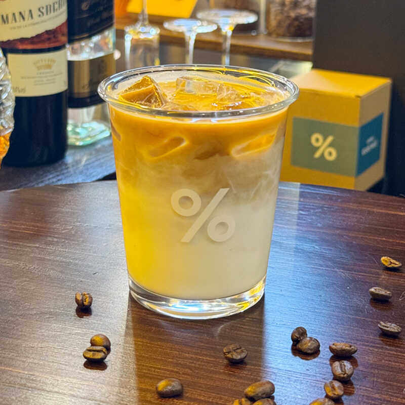 日本%Arabica%百拿铁玻璃咖啡杯