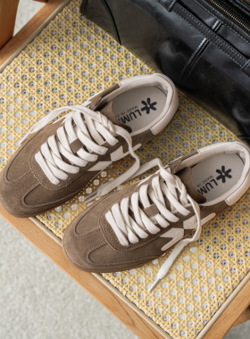 LUMES&YHGM经典复古T型德训鞋女2026春季新款低帮百搭运动休闲鞋