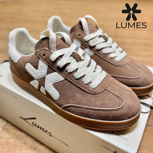 LUMES&YHGM经典德训鞋女2026春秋季新款真皮小白鞋百搭复古休闲鞋