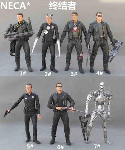 neca终结者骨架可动摆件人偶模型