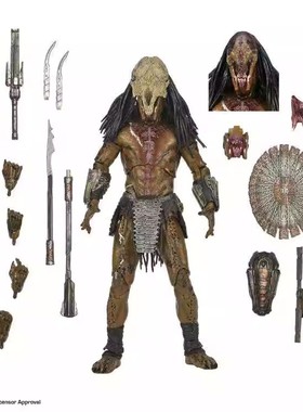 NECA 51725 铁血战士 野性掠食者 7寸可动人偶 盒装手办模型摆件