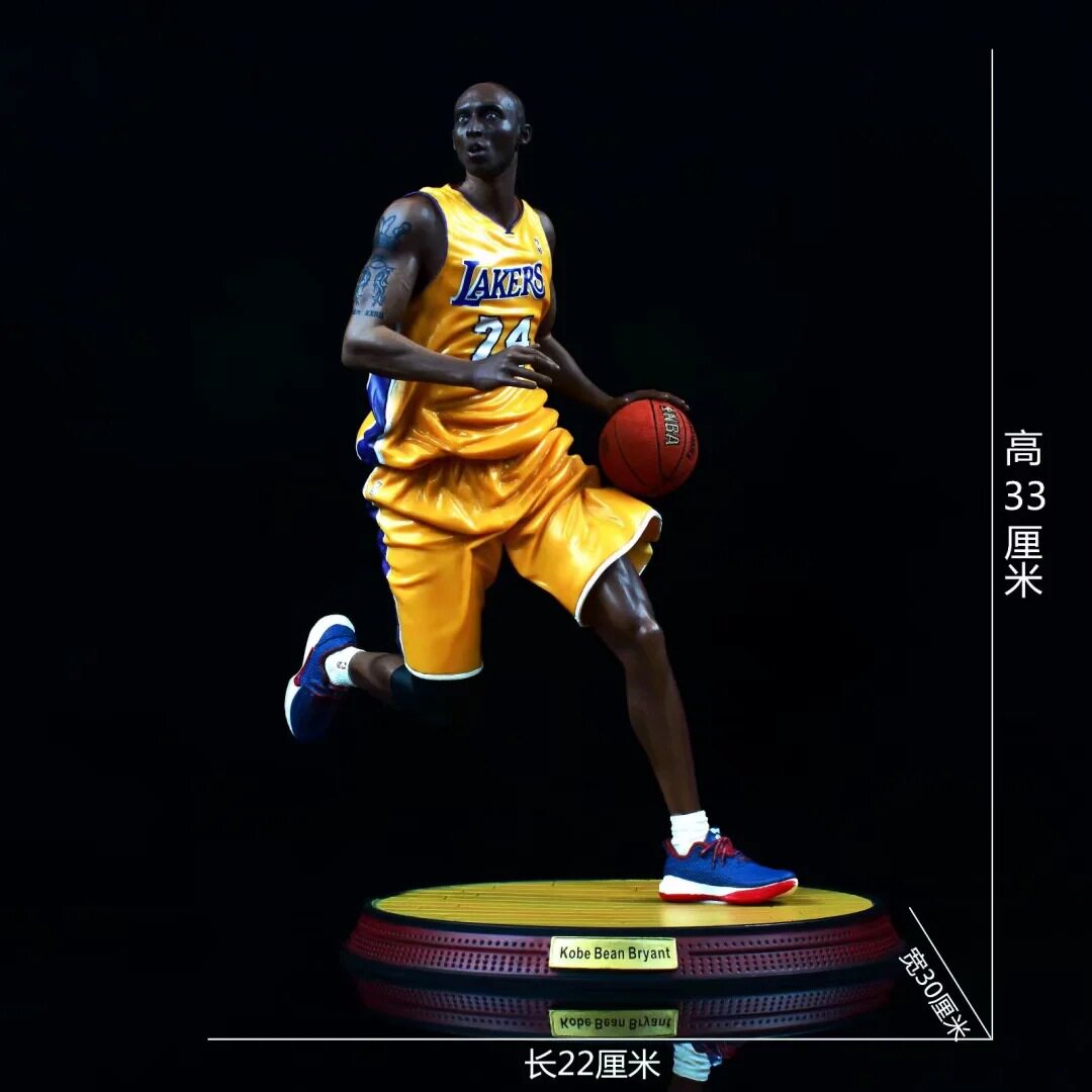 篮球明星 NBA 黑曼巴 GK 真人头雕 科比 1/6 场景盒装手办雕像