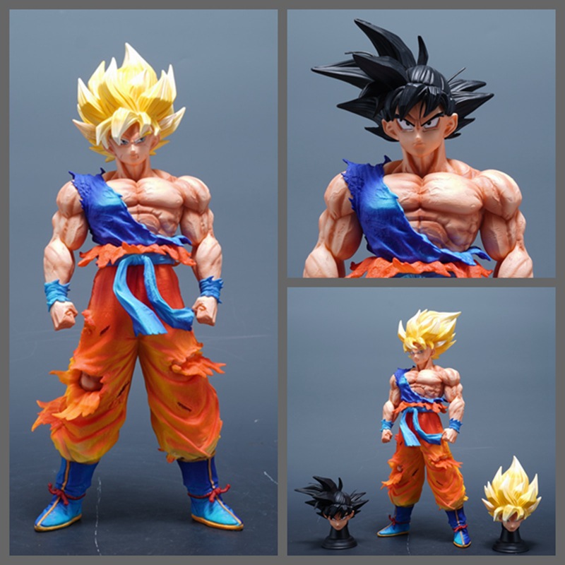 JD初超三头雕单人物手办