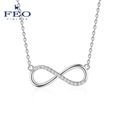 feo傅菁朱正廷幸运之环永恒符号项链女饰品小众设计感简约礼物