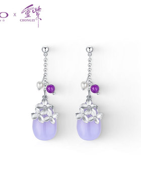 FEOX 《重紫》官方联名款紫晶耳环重紫同款耳环
