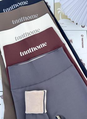 佐丹伊89015冬季新款高腰羊羔绒加绒加厚椰椰裤高弹保暖鲨鱼裤女