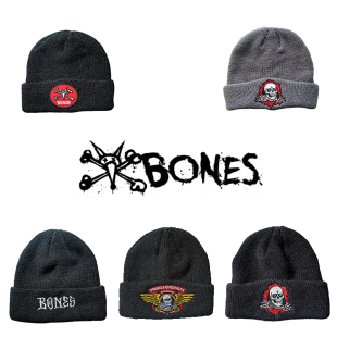 正品Bones\powell针织毛线帽美国品牌冷帽 街头感 潮流秋冬季保暖