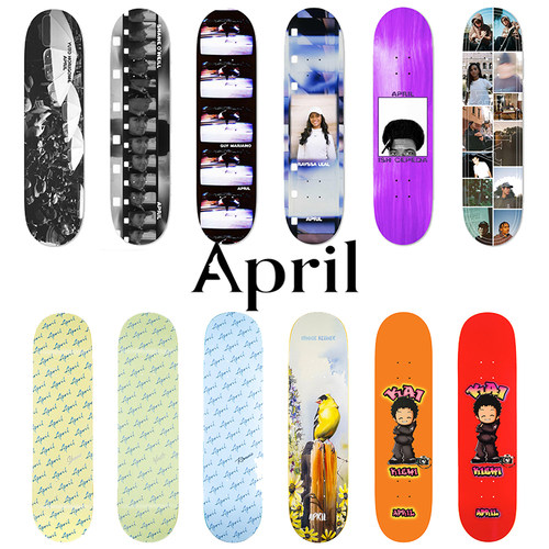April滑板板面Yuto签名款摄影系