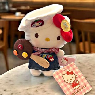 正版HelloKitty巧克力棒甜心KT猫挂件小玩偶包挂饰毛绒公仔钥匙扣