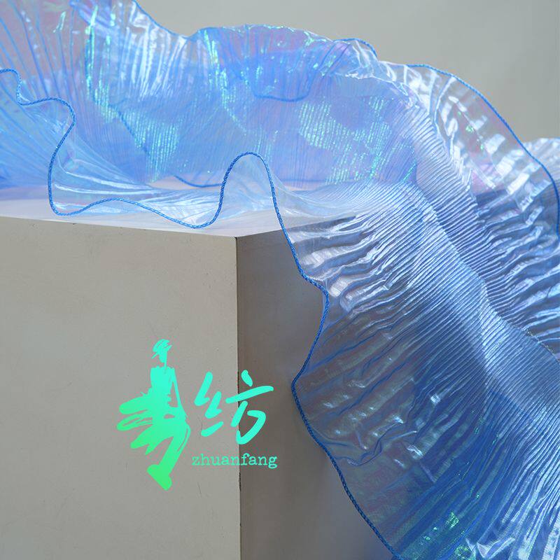 蓝色渐变花边蓝海色幻彩