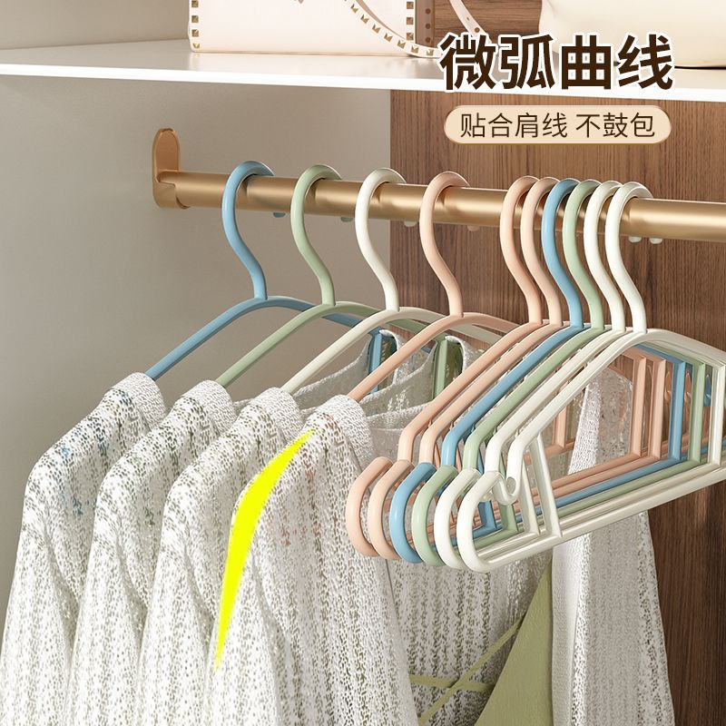 衣架家用挂衣加厚加硬加粗衣架加粗成人加厚家用耐用衣架无痕防滑