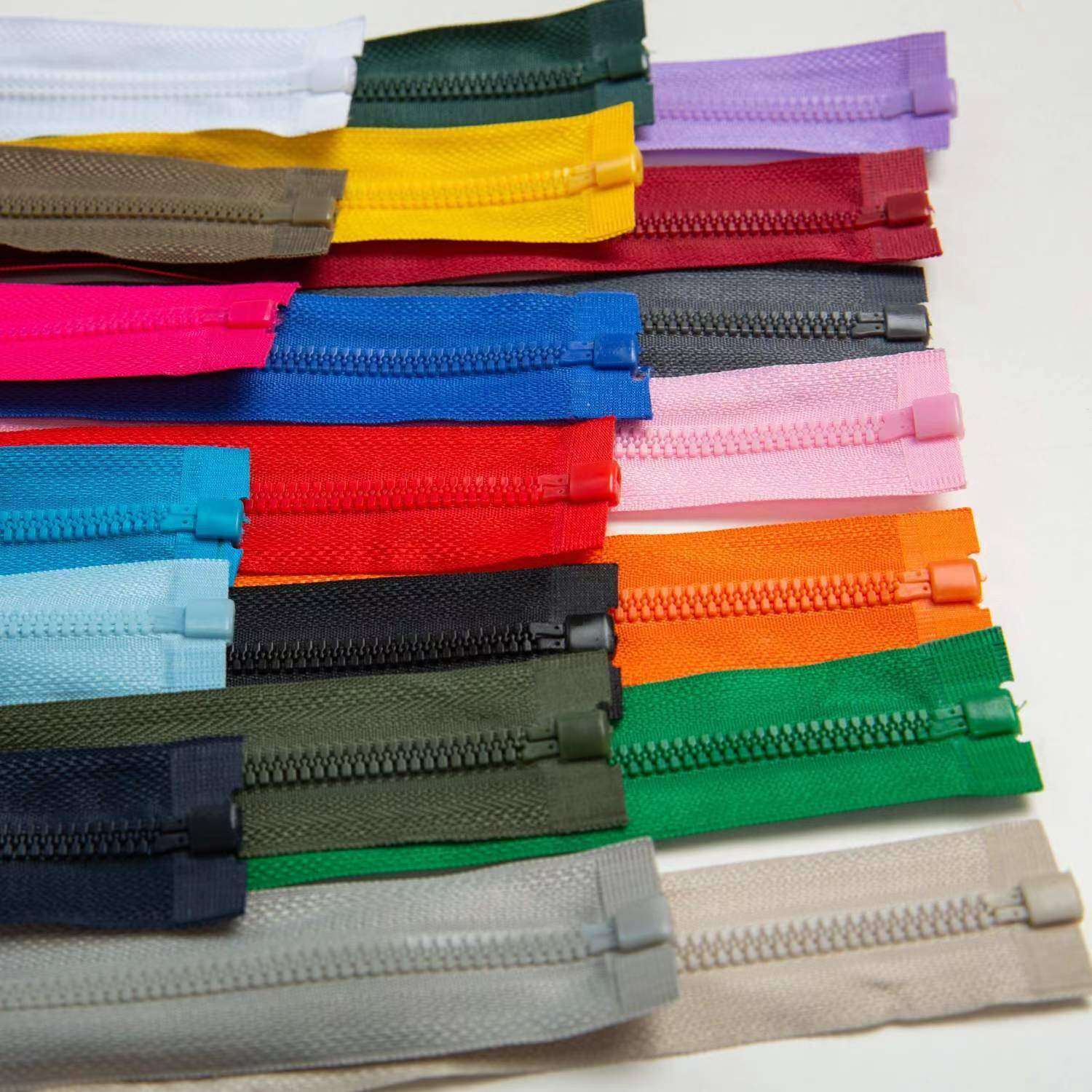 衣服上的长拉链上衣拉链5号8号树脂拉链门襟长拉锁羽绒服外套单双