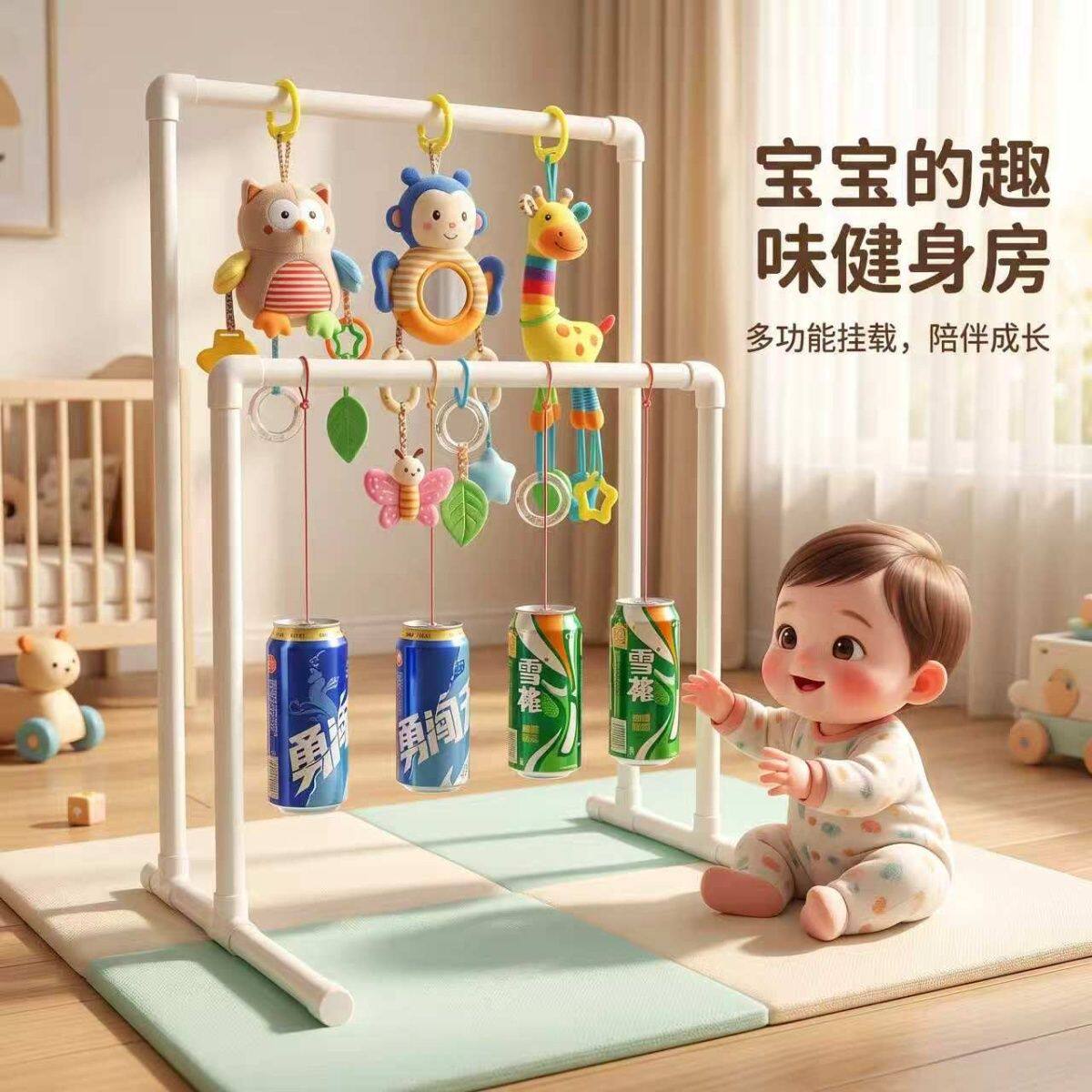 婴儿吊挂玩具支架PVC健身