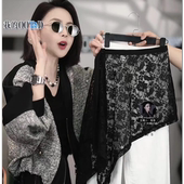 2026新款 不规则复古下摆蕾丝半身裙女显瘦百搭遮肉显瘦屁帘