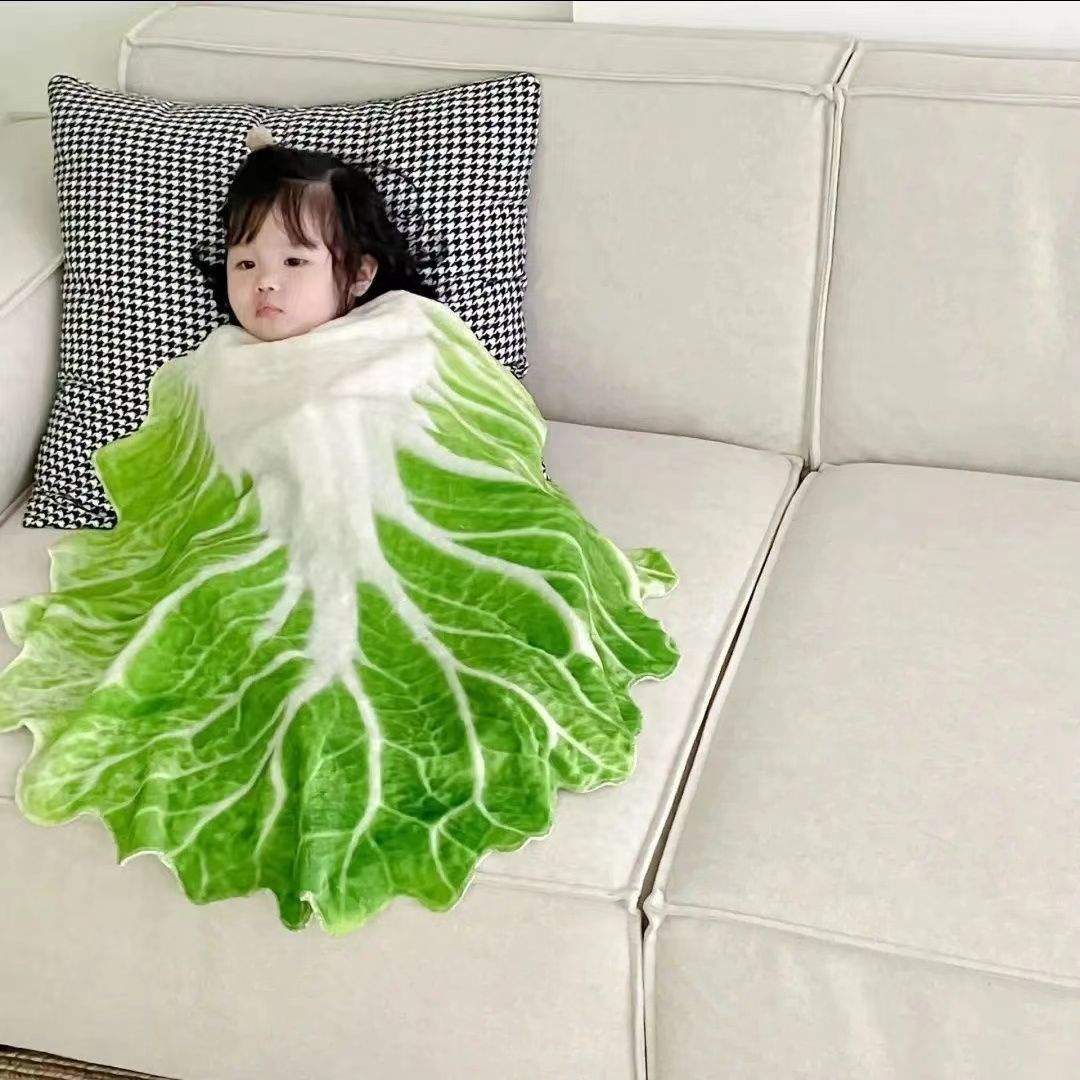 一年级午休小毯子大白菜