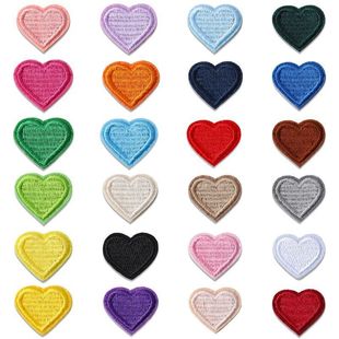 毛衣破洞修补贴无痕款自粘小号爱心刺绣布贴羽绒服包衣服手账彩色