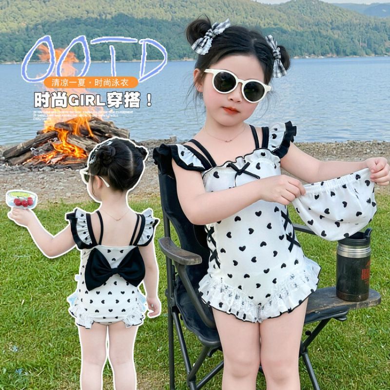 两岁宝宝泳衣女童连体夏