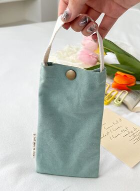 手机专用小包包帆布手机袋手拎女夏天散步广场舞斜挎手机包13prom