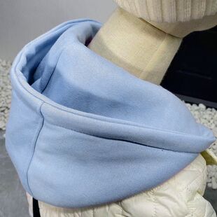 羽绒服假帽子领连帽单买可拆卸纽扣羽绒服百搭新款男女单独领子假