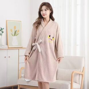 女士可穿裹全身浴巾成人穿式加厚浴巾睡袍洗澡柔软吸水不掉长袖浴
