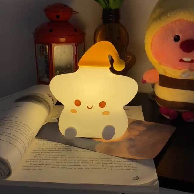 懒人床头灯睡眠星星小夜