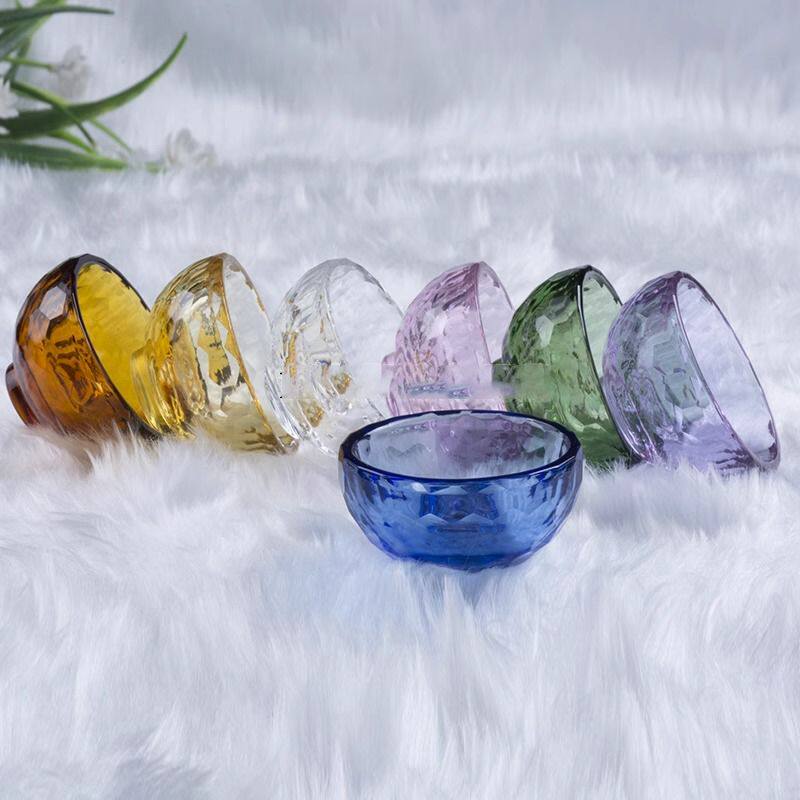 美容院做脸工具透明有机水晶玻璃碗精油碗碟小面膜碗美容院灌肤水