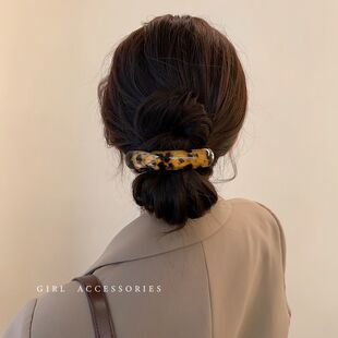 一字弹横发夹发夹女2026新款高端横夹弹簧夹后脑勺发卡大号盘发夹